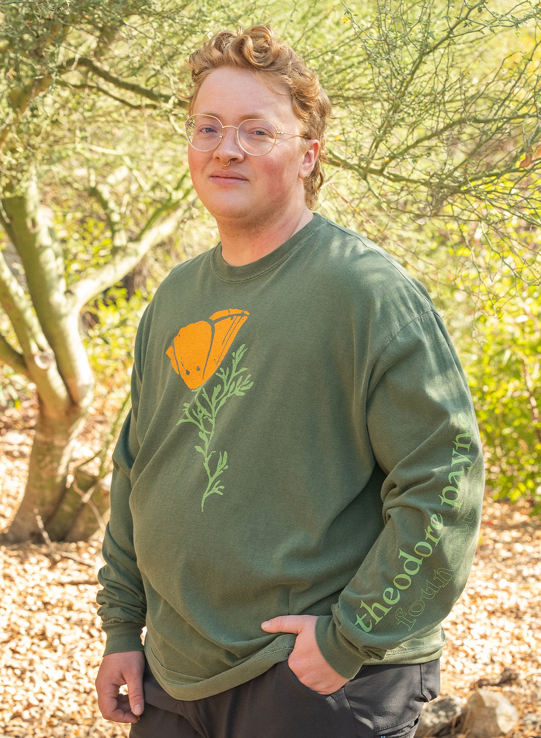 CA Poppy Long Sleeve Shirt – Theodore Payne Foundation