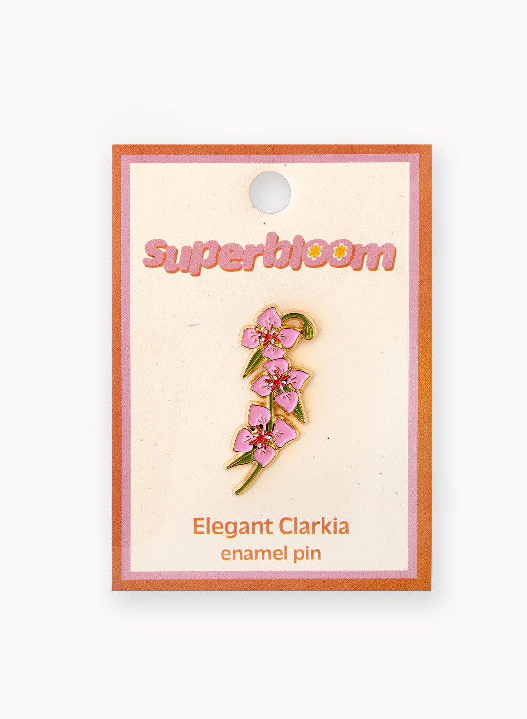 Superbloom Elegant Clarkia Enamel Pin