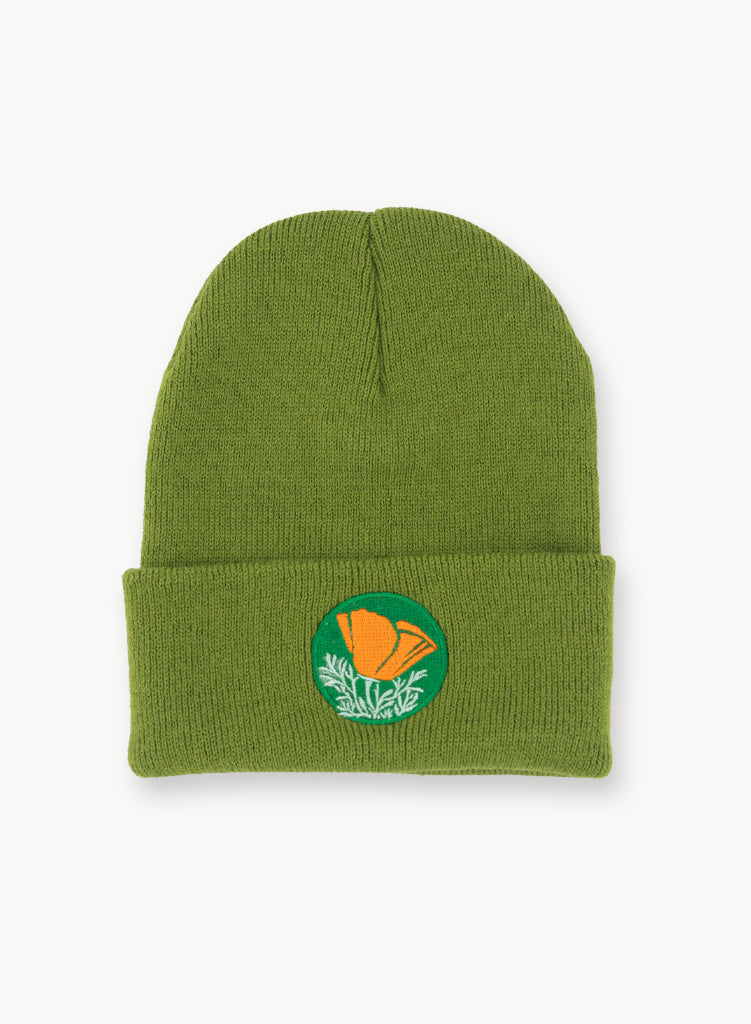 Pom Pom Beanie - COTA Bike Logo — Central Oregon Trail Alliance