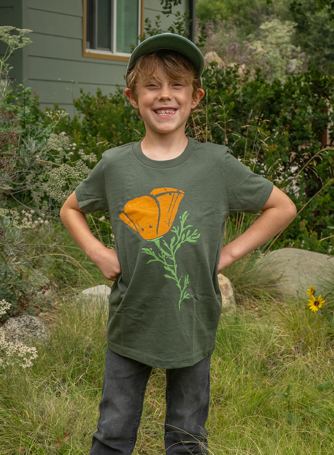 CA Poppy Youth T-Shirt
