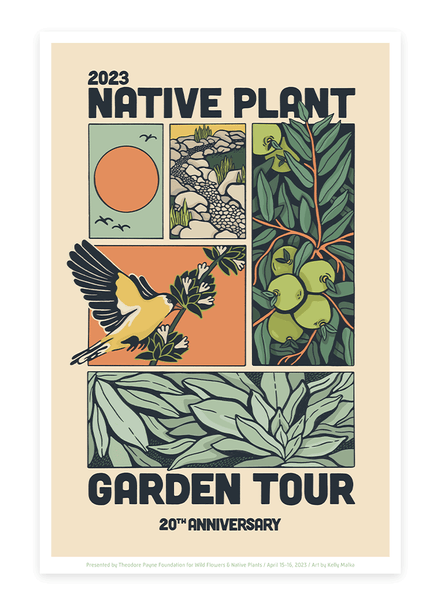 2023 Garden Tour Poster – Theodore Payne Foundation