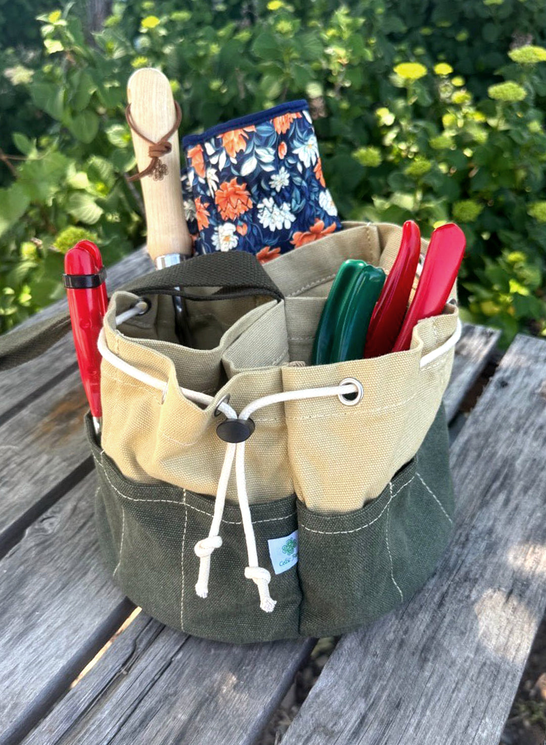 Canvas Garden Bucket Bag