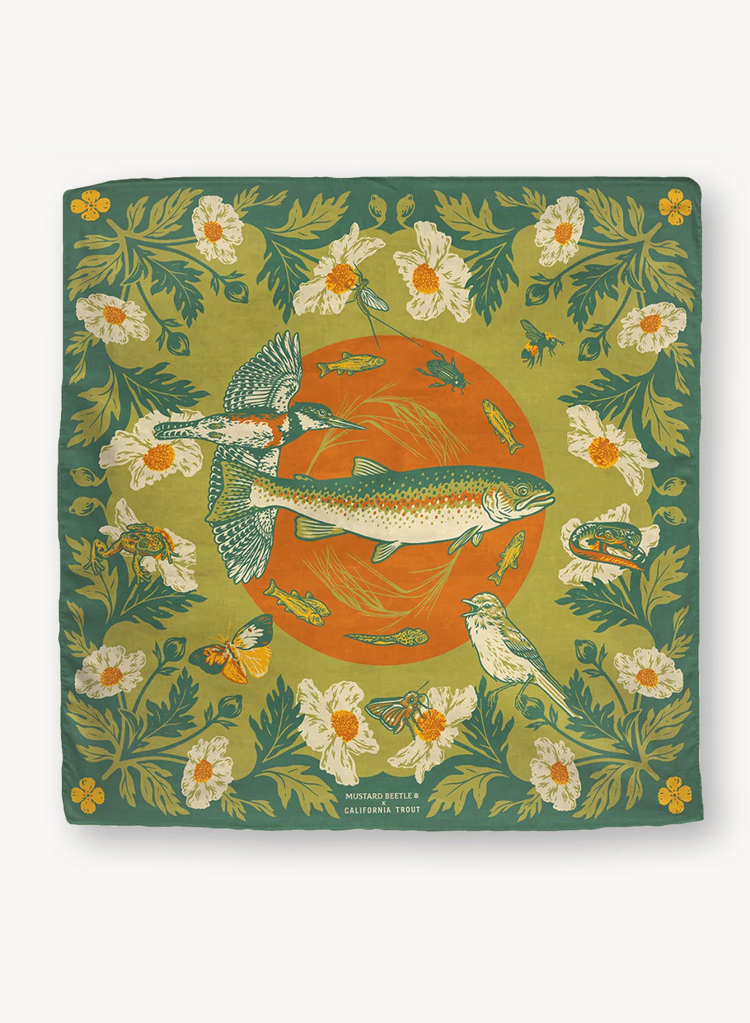 Organic Fair Trade Bandana - Malibu Creek for CalTrout