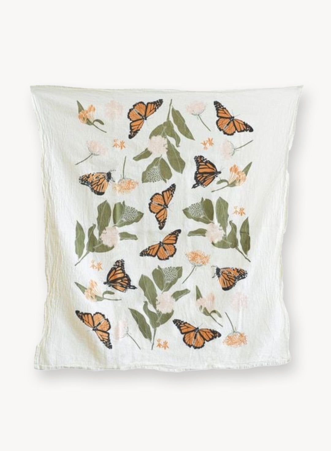 Monarchs and Milkweeds Towel