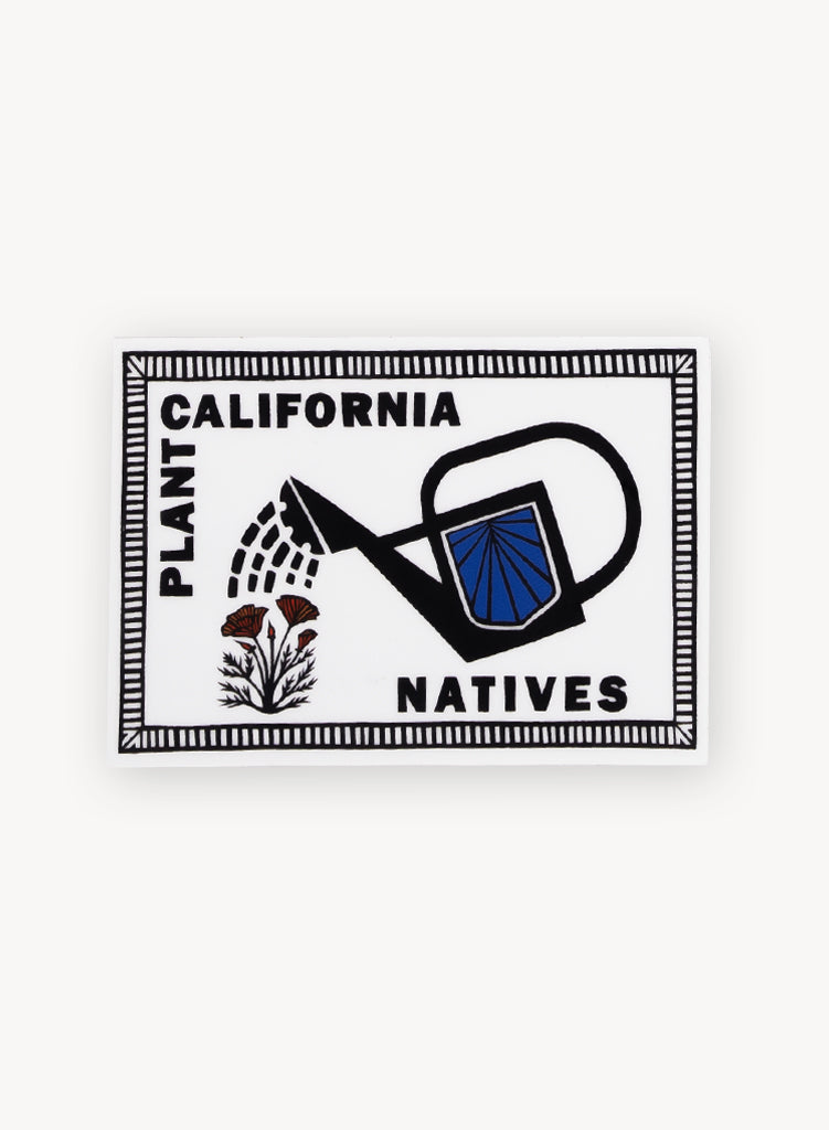 Plant CA Natives (Blue) Sticker