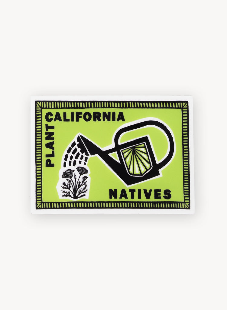 Plant CA Natives (Neon Green) Sticker
