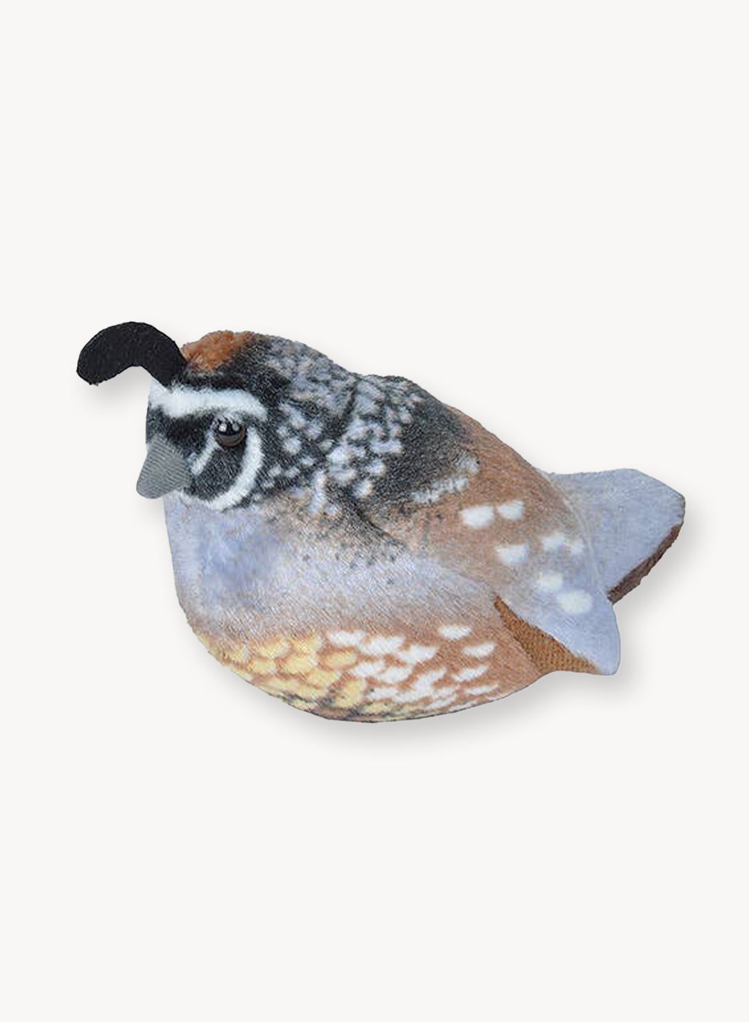 Audubon Ii California Quail Stuffed Animal With Sound 5.5"