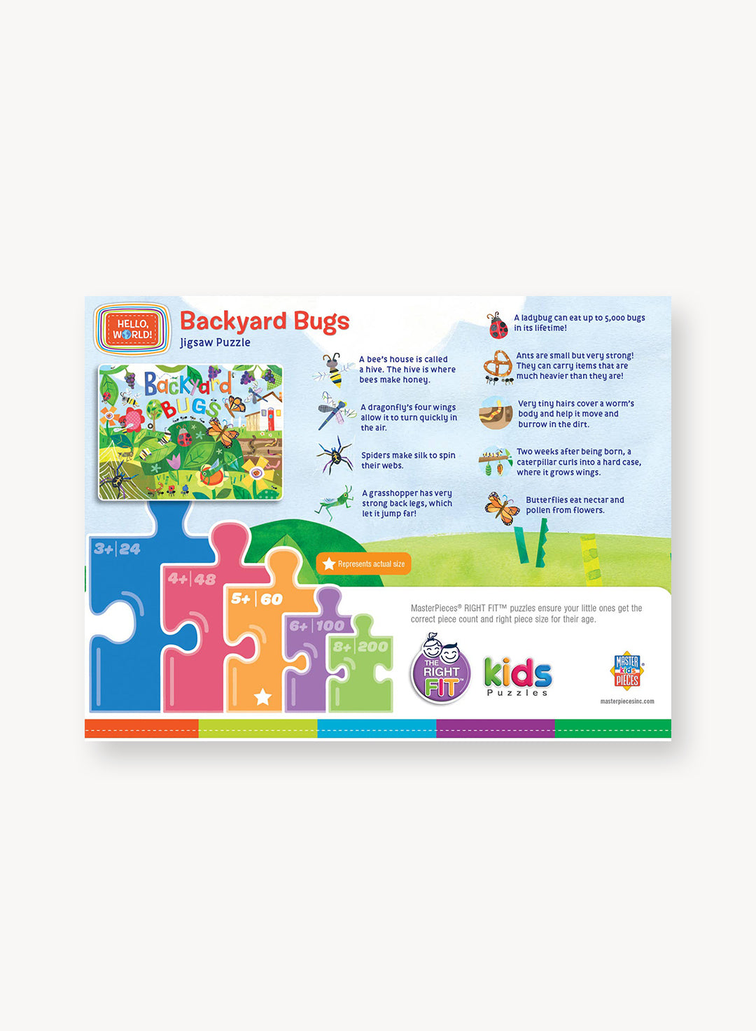 Hello, World! - Backyard Bugs 60 Piece Puzzle