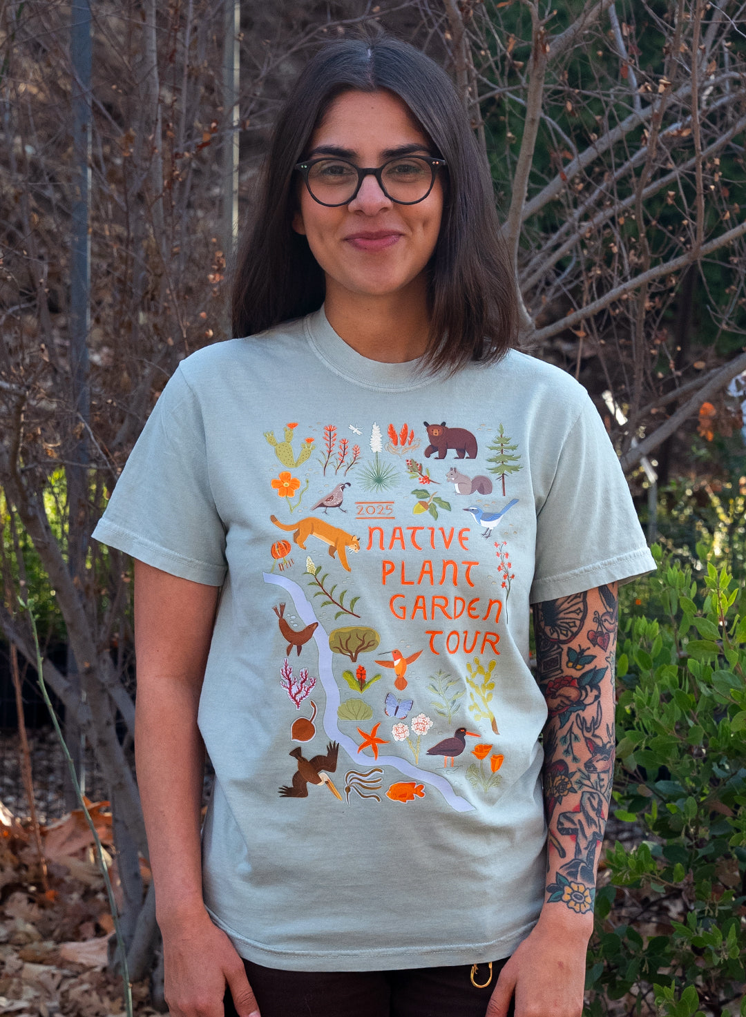2025 Garden Tour T-Shirt – Theodore Payne Foundation