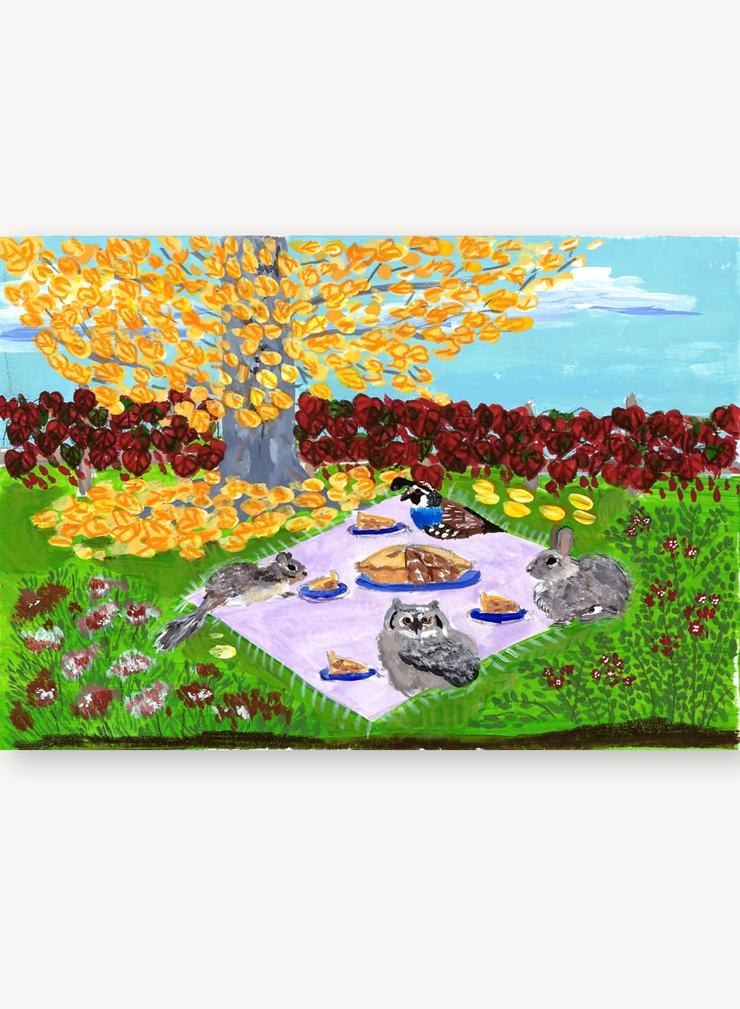 Autumn Picnic Sticker